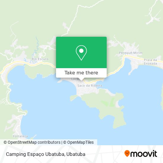 Mapa Camping Espaço Ubatuba