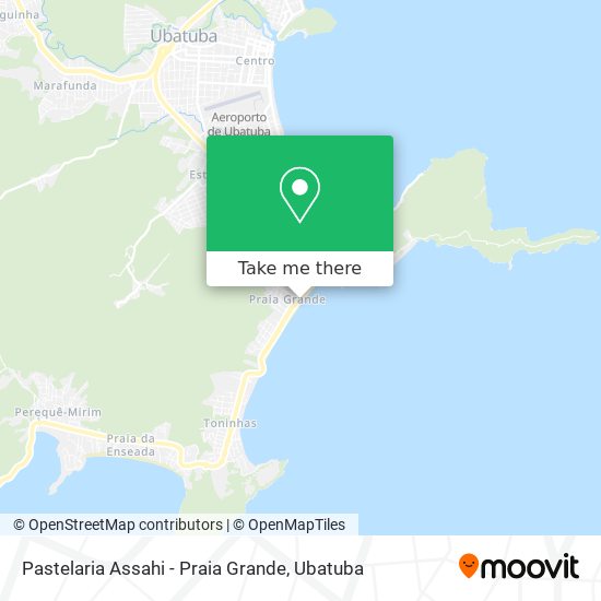 Mapa Pastelaria Assahi - Praia Grande