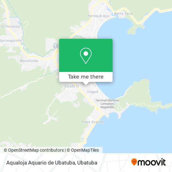 Mapa Aqualoja Aquario de Ubatuba