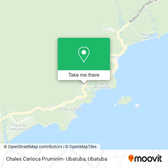 Chales Carioca Prumirim- Ubatuba map