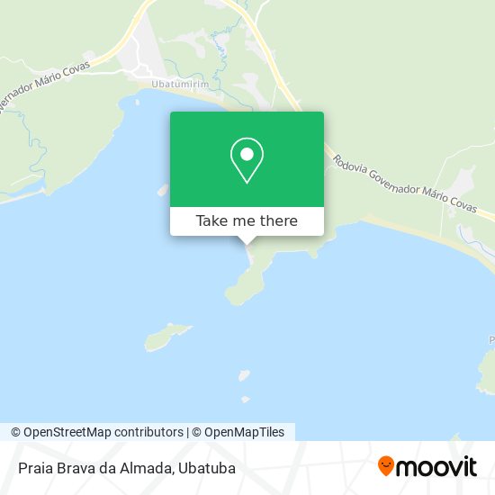 Mapa Praia Brava da Almada