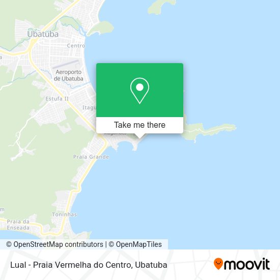 Lual - Praia Vermelha do Centro map
