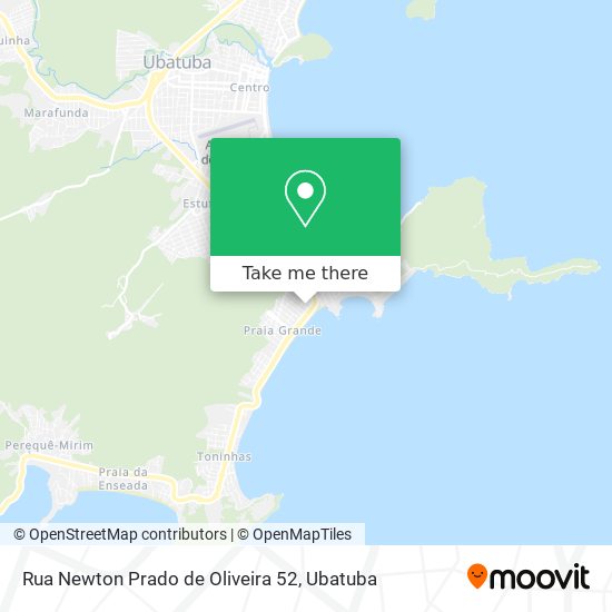 Mapa Rua Newton Prado de Oliveira 52