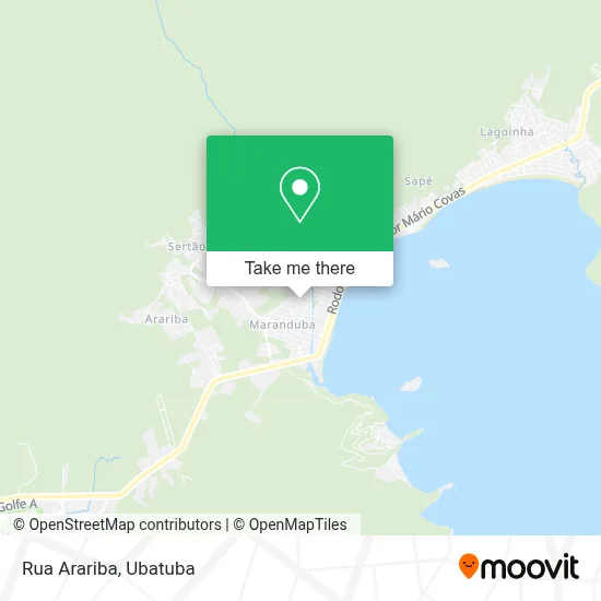Rua Arariba map
