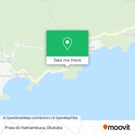 Praia do Itamambuca map