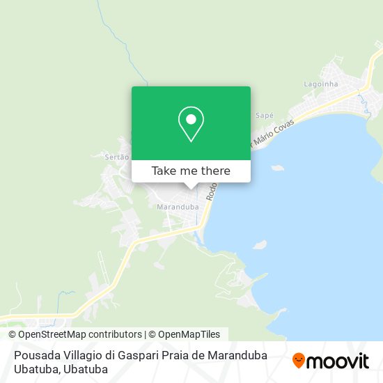 Pousada Villagio di Gaspari Praia de Maranduba Ubatuba map