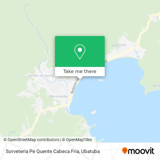Sorveteria Pe Quente Cabeca Fria map