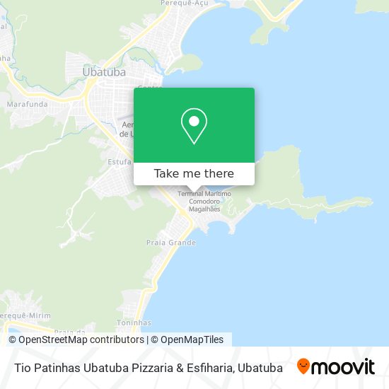 Mapa Tio Patinhas Ubatuba Pizzaria & Esfiharia