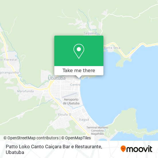 Mapa Patto Loko Canto Caiçara Bar e Restaurante