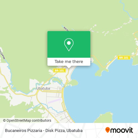 Bucaneiros Pizzaria - Disk Pizza map