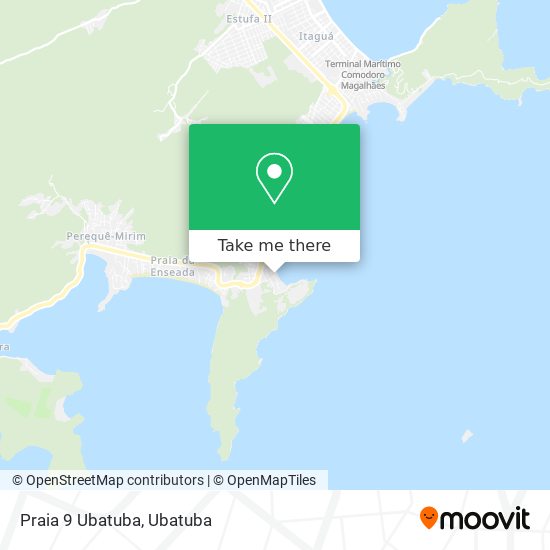 Praia 9 Ubatuba map