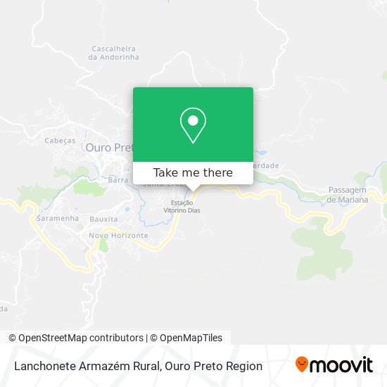 Lanchonete Armazém Rural map