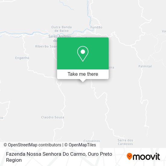 Fazenda Nossa Senhora Do Carmo map