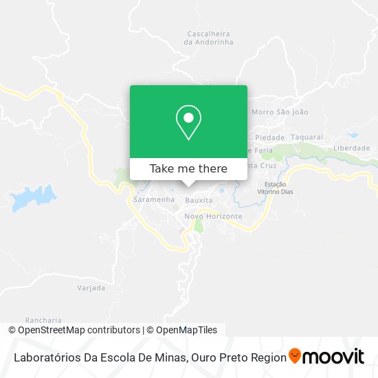 Laboratórios Da Escola De Minas map