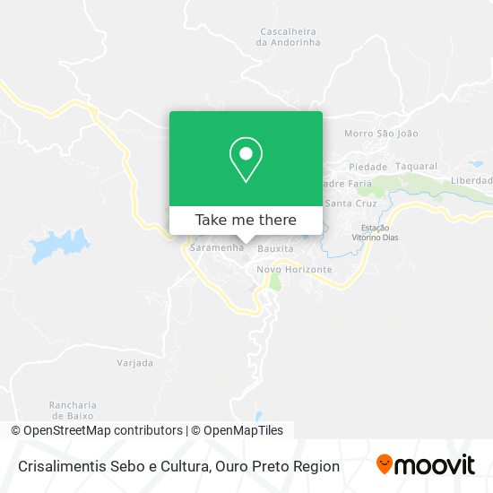Crisalimentis Sebo e Cultura map