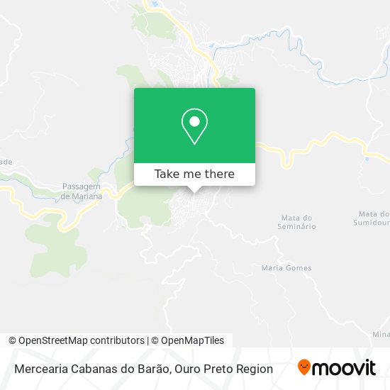 Mercearia Cabanas do Barão map