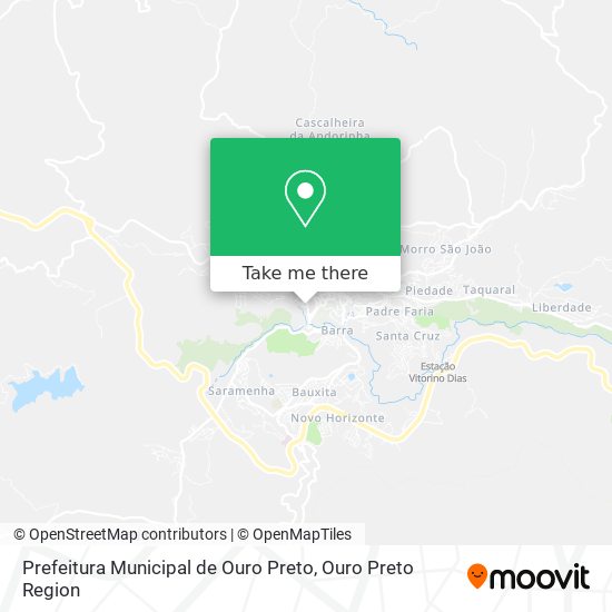 Prefeitura Municipal de Ouro Preto map