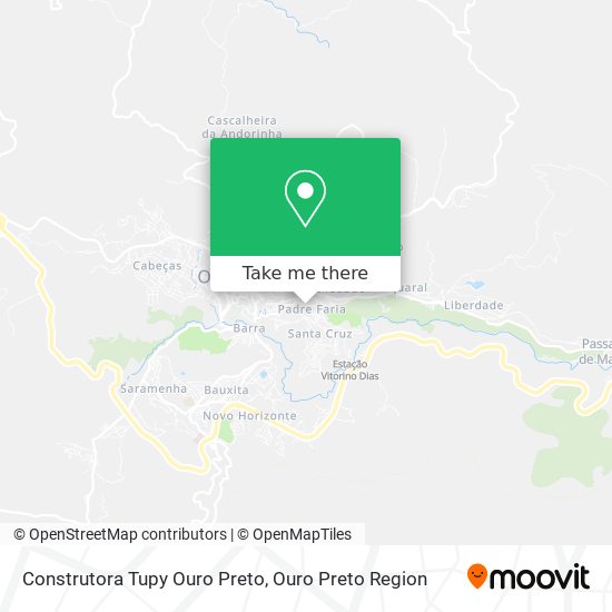 Construtora Tupy Ouro Preto map