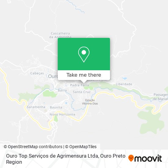 Ouro Top Serviços de Agrimensura Ltda map