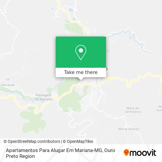 Apartamentos Para Alugar Em Mariana-MG map