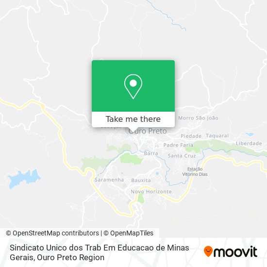 Sindicato Unico dos Trab Em Educacao de Minas Gerais map