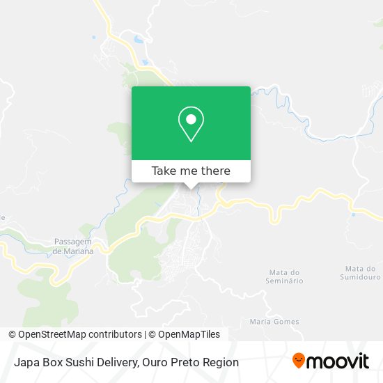 Japa Box Sushi Delivery map
