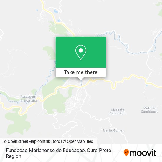 Mapa Fundacao Marianense de Educacao