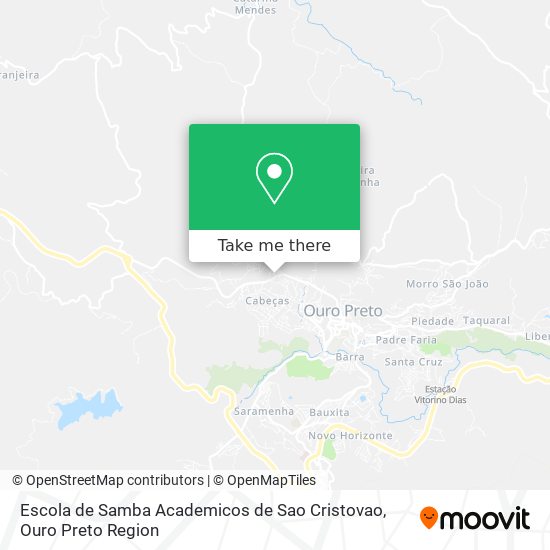 Mapa Escola de Samba Academicos de Sao Cristovao