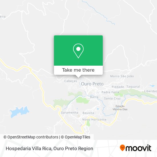 Mapa Hospedaria Villa Rica