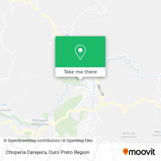Choperia Cerejeira map