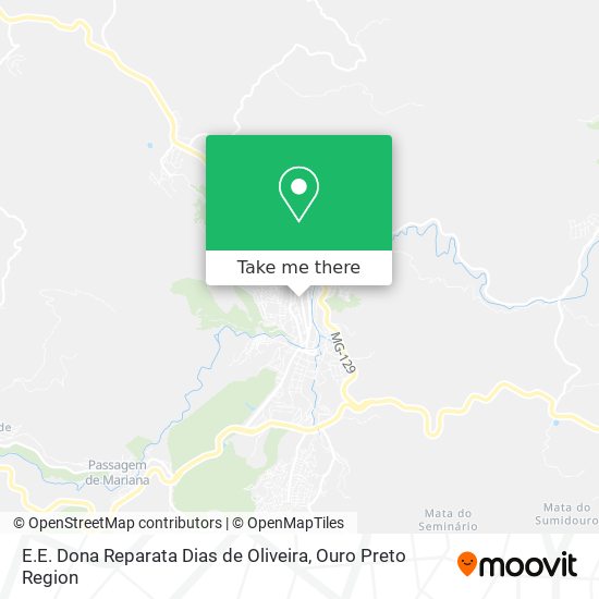 Mapa E.E. Dona Reparata Dias de Oliveira