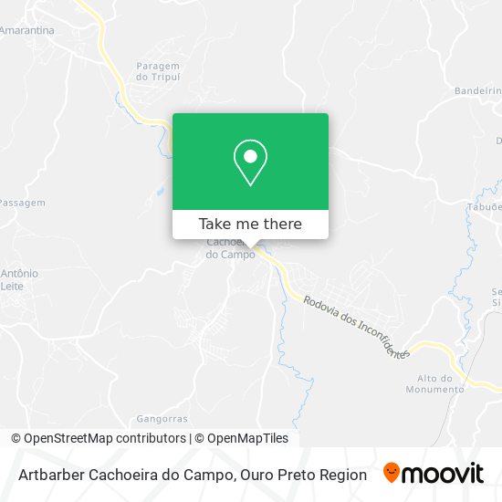 Artbarber Cachoeira do Campo map