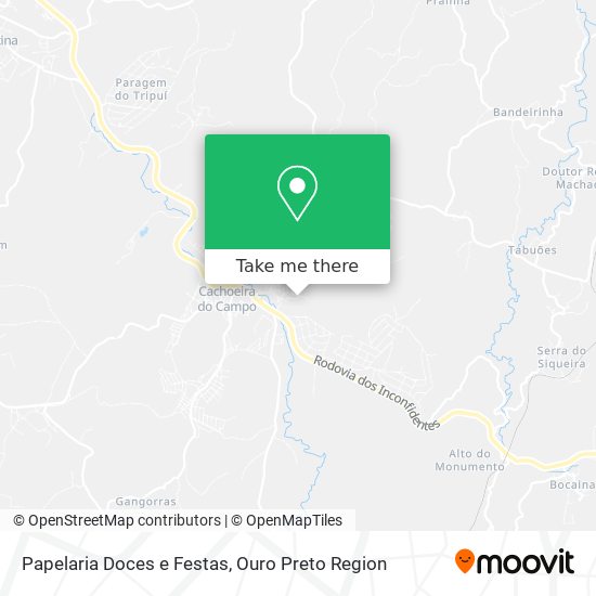 Papelaria Doces e Festas map