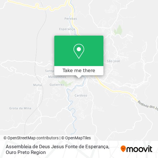 Assembleia de Deus Jesus Fonte de Esperança map