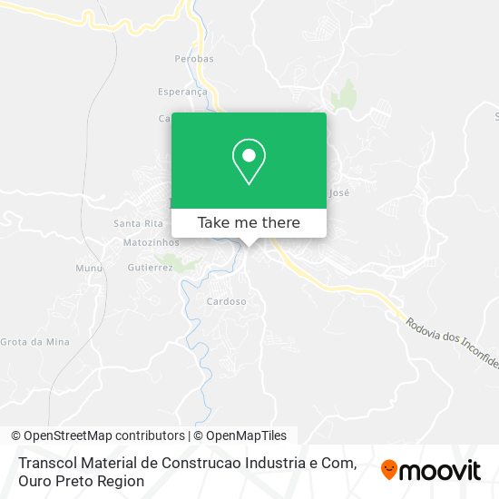 Transcol Material de Construcao Industria e Com map