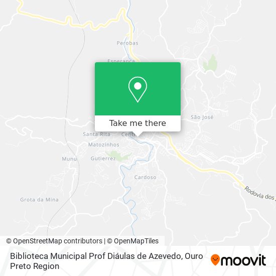 Biblioteca Municipal Prof Diáulas de Azevedo map