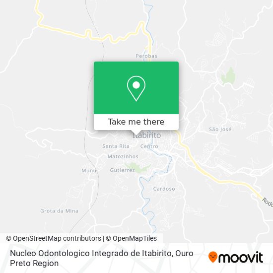 Nucleo Odontologico Integrado de Itabirito map