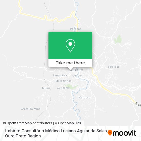 Itabirito Consultório Médico Luciano Aguiar de Sales map