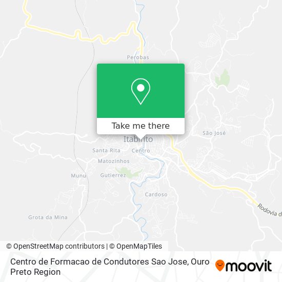 Mapa Centro de Formacao de Condutores Sao Jose