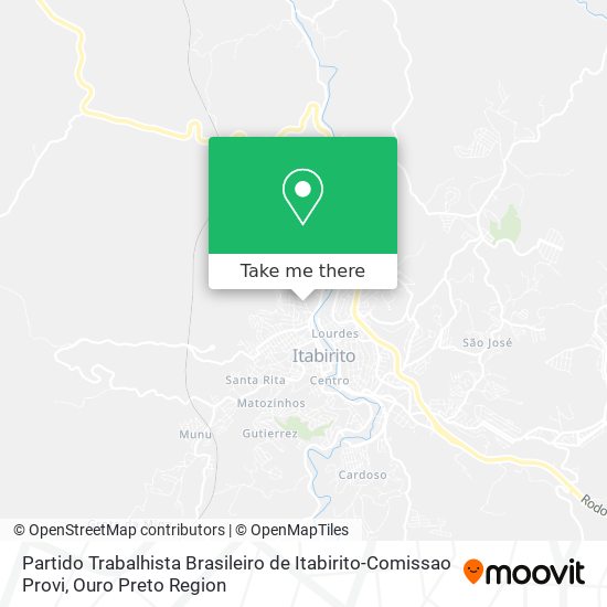 Partido Trabalhista Brasileiro de Itabirito-Comissao Provi map