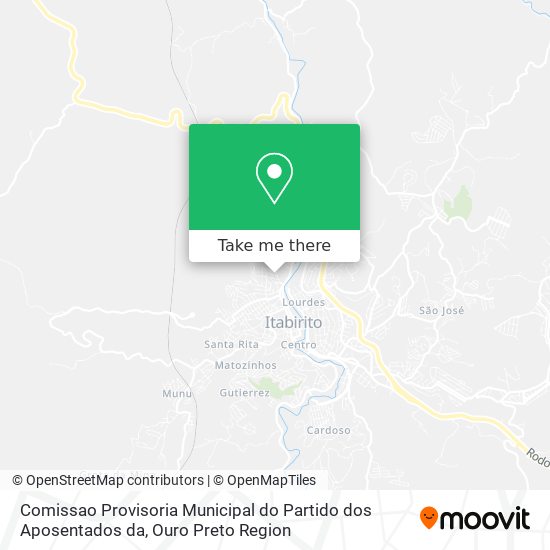 Comissao Provisoria Municipal do Partido dos Aposentados da map