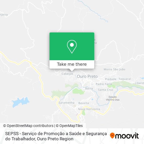 SEPSS - Serviço de Promoção a Saúde e Segurança do Trabalhador map