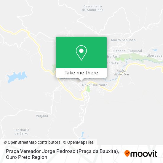 Mapa Praça Vereador Jorge Pedroso (Praça da Bauxita)