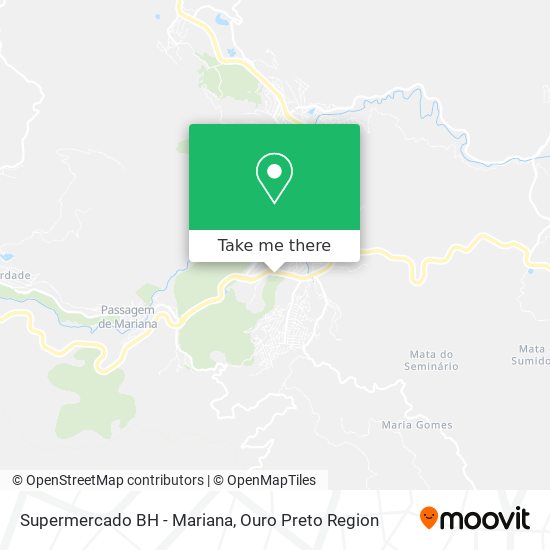 Supermercado BH - Mariana map
