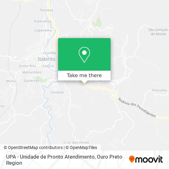 Mapa UPA - Unidade de Pronto Atendimento