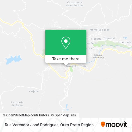 Mapa Rua Vereador José Rodrigues
