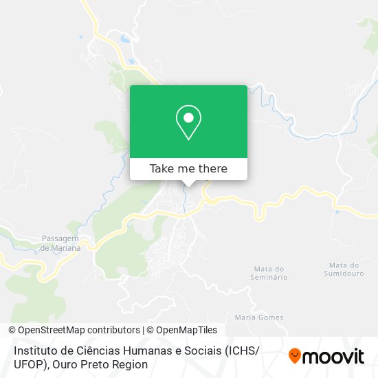 Instituto de Ciências Humanas e Sociais (ICHS/ UFOP) map