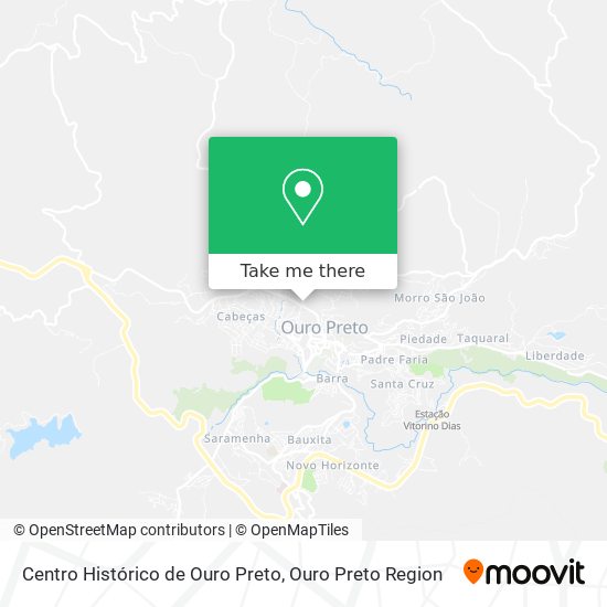 Mapa Centro Histórico de Ouro Preto