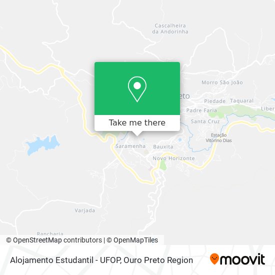 Alojamento Estudantil - UFOP map