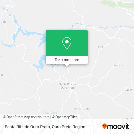 Santa Rita de Ouro Preto map